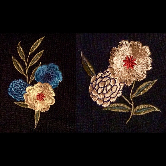 ☀️NEW☀️Classy Embroidered Cardigan black - Picture 4 of 4